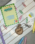 Wooden Apple Keyring
