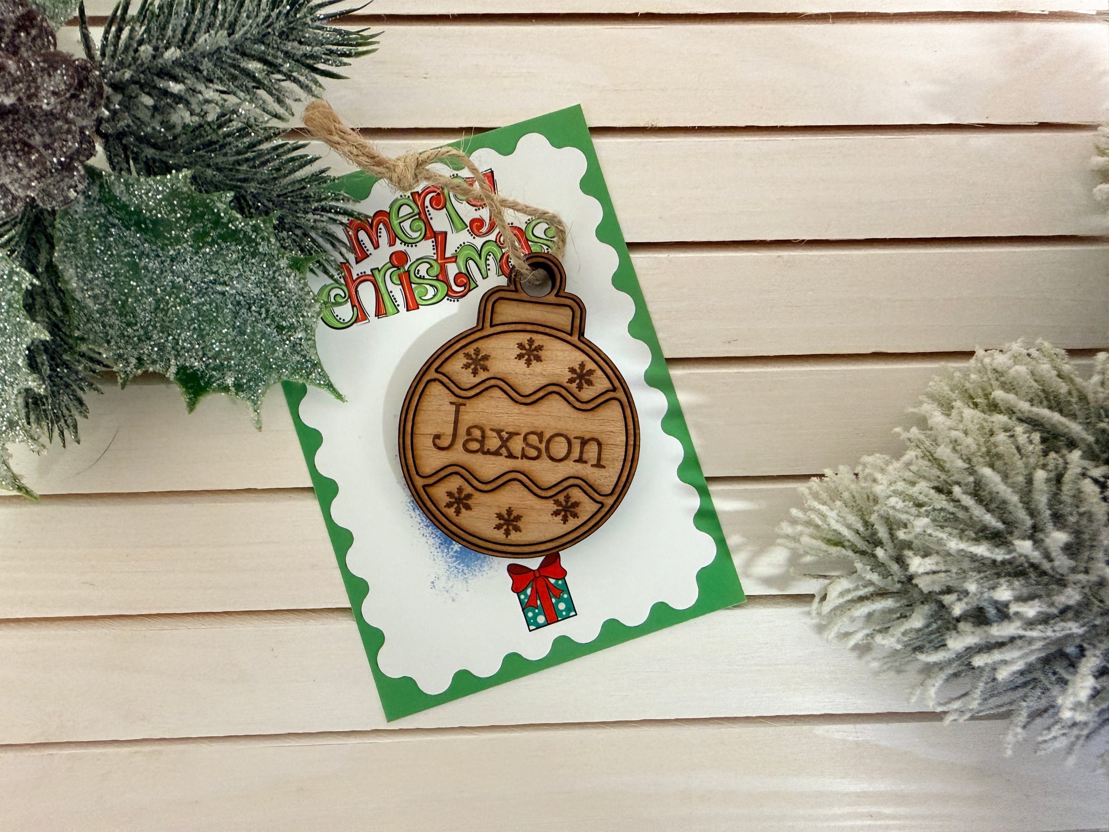 Wooden Christmas Bauble
