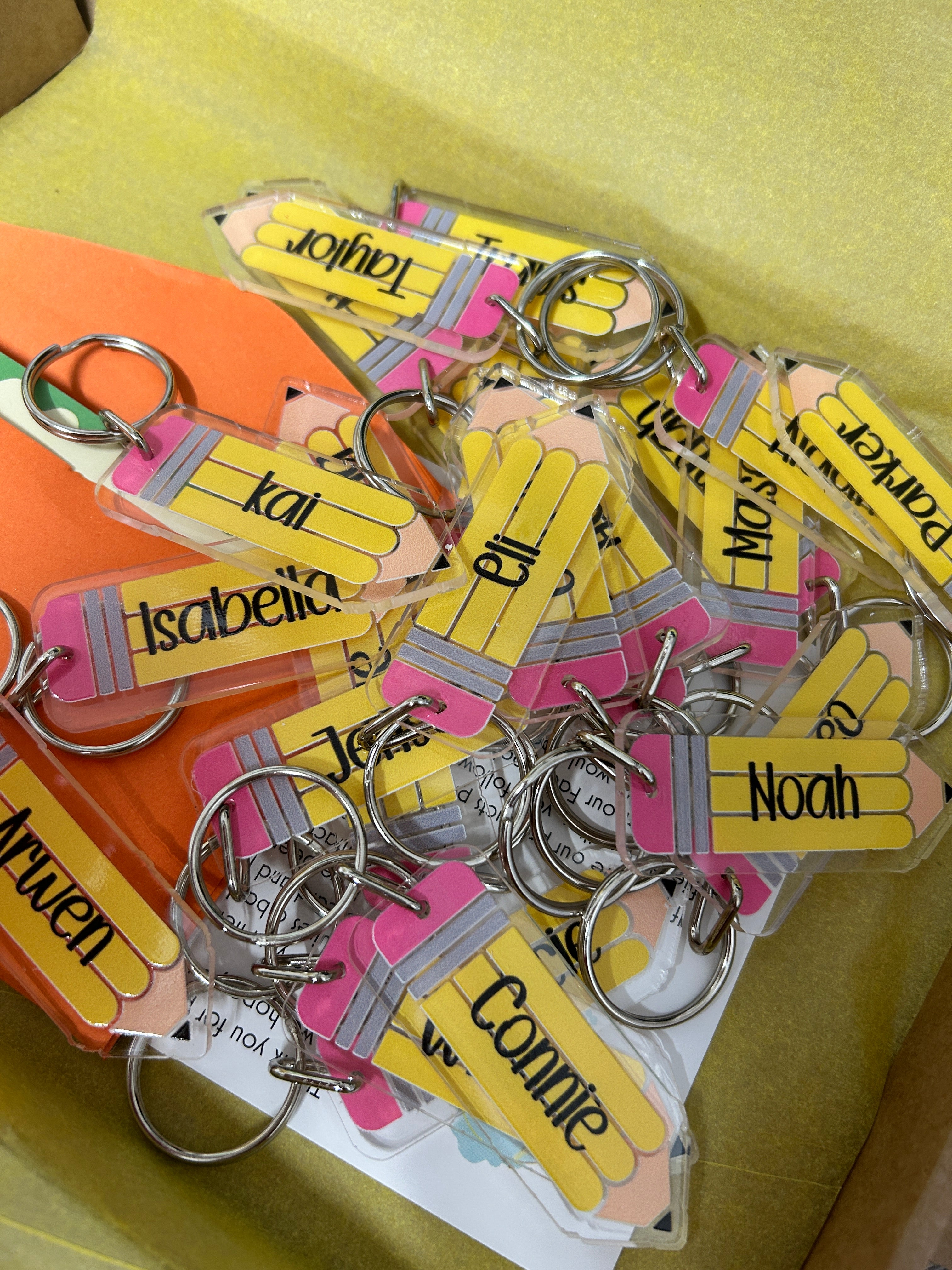 Coloured Pencil Keyring
