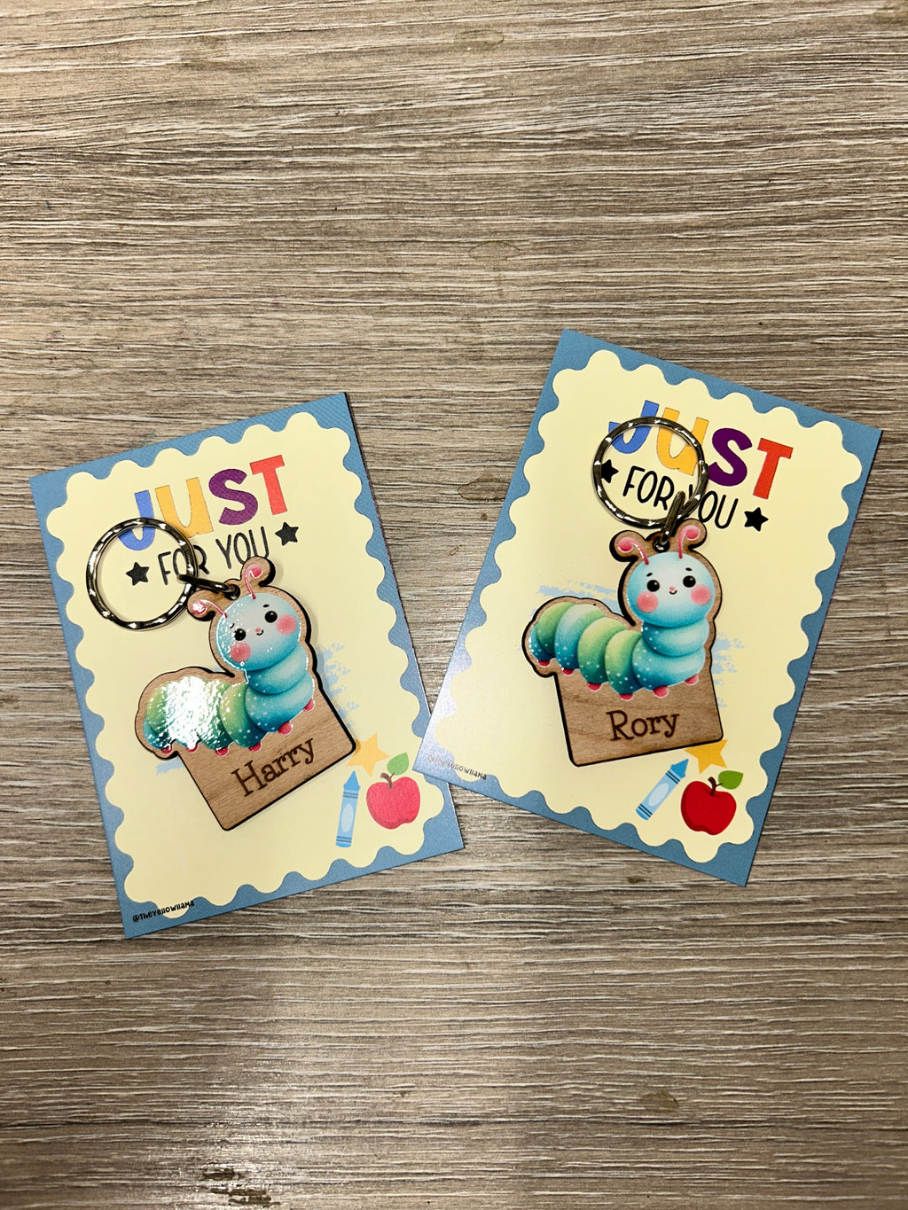 School logo keyrings
