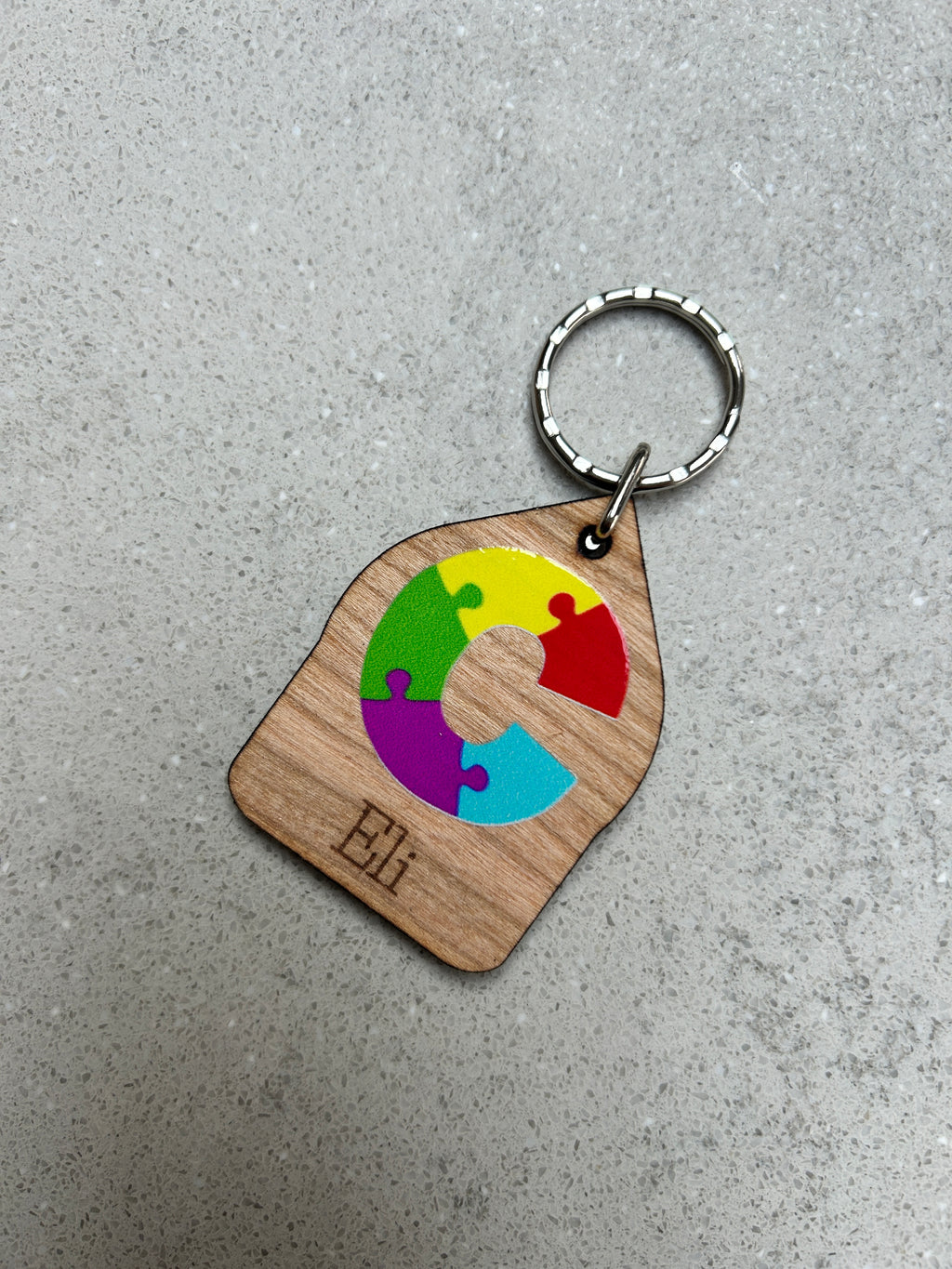 School logo keyrings