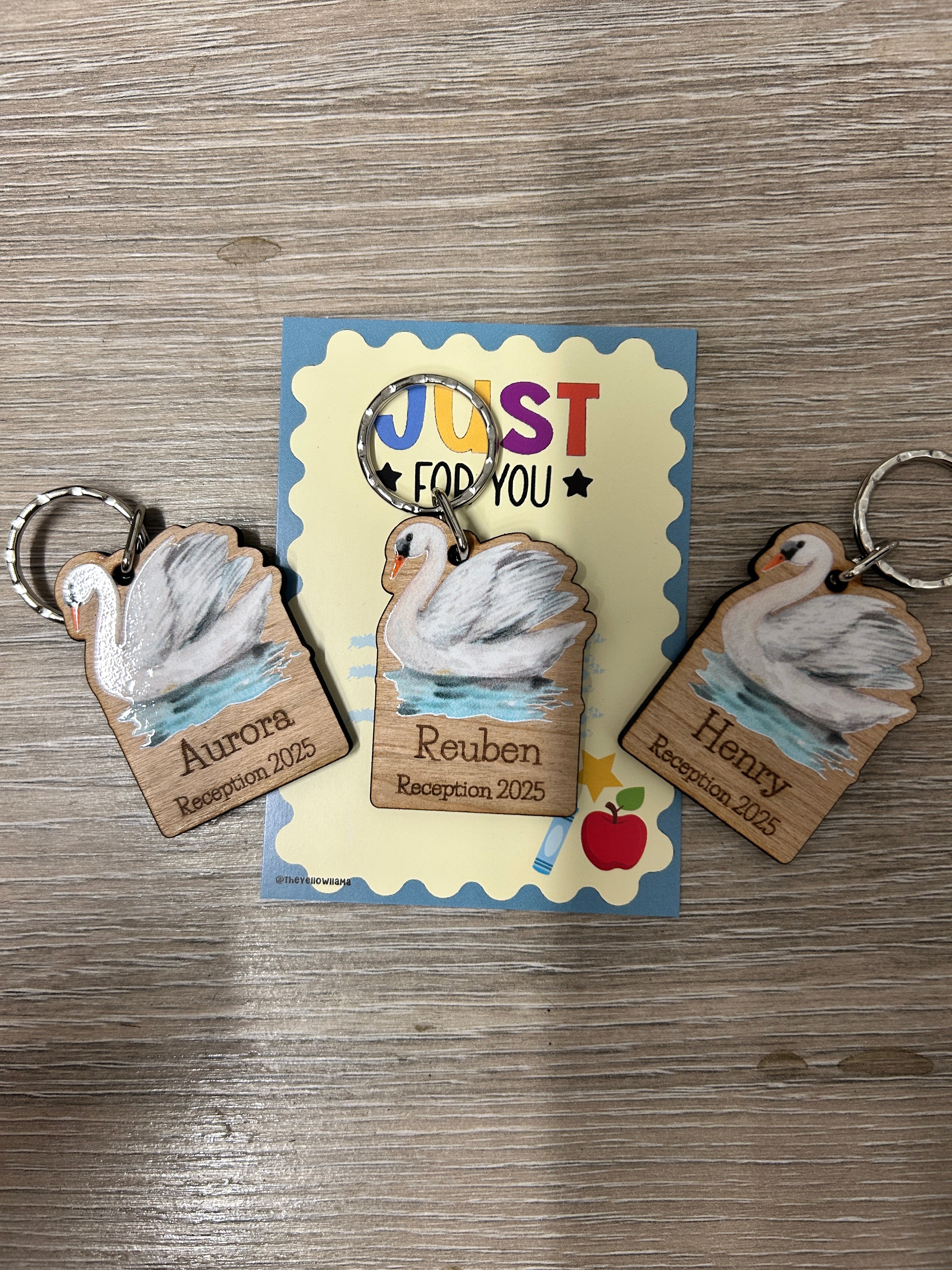 School logo keyrings