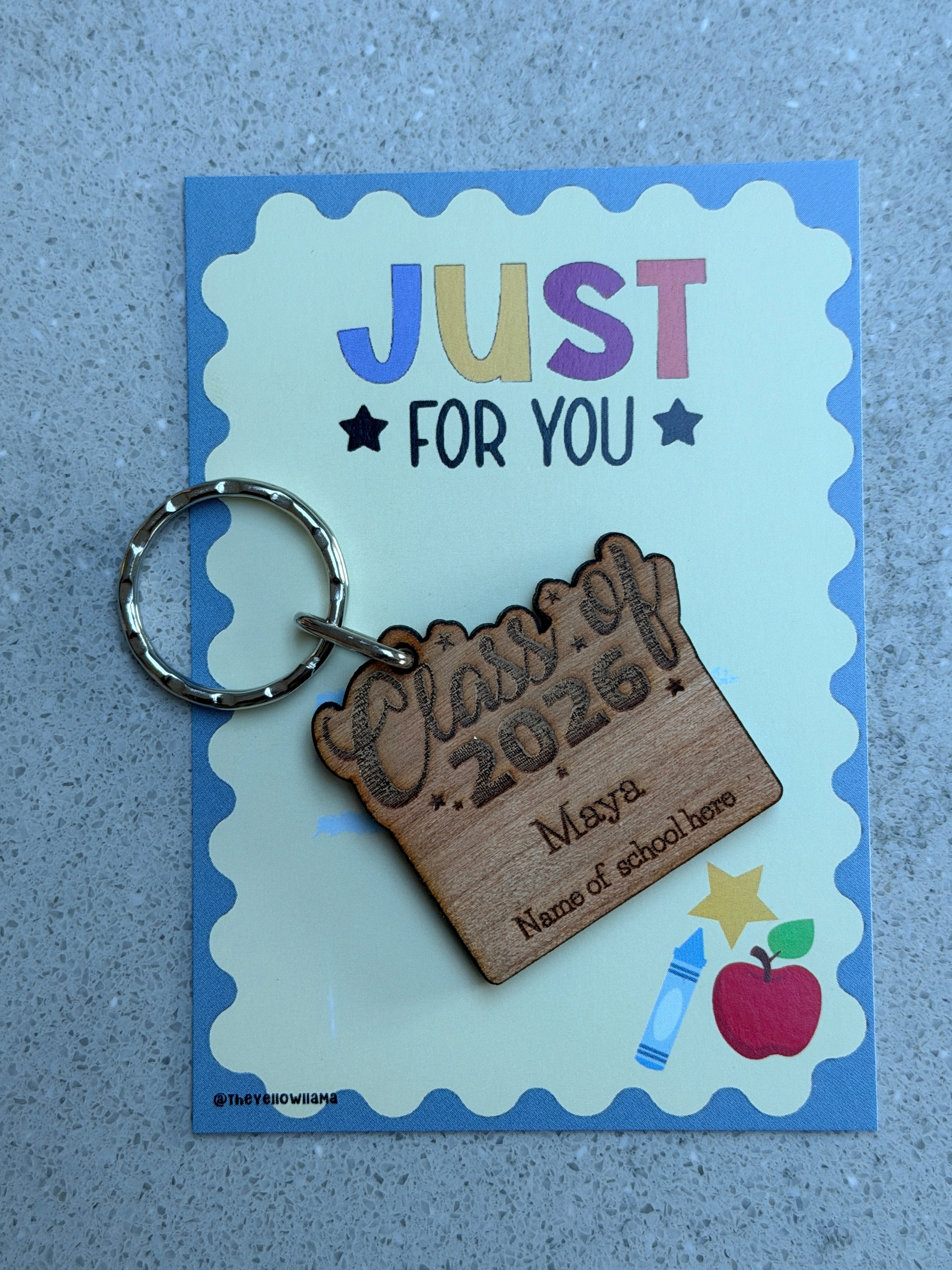 Class of 2026 keyring