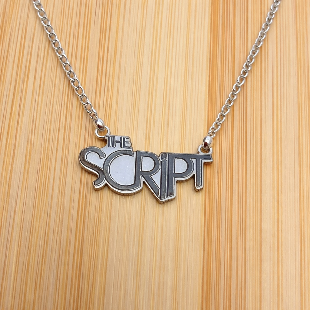 The Script Necklace Engraved